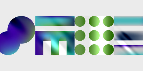 triangles circles squares rectangles design vector image
