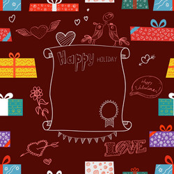 Valentines greeting card vector