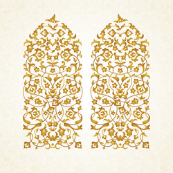 Vintage pattern in eastern style Royalty Free Vector Image