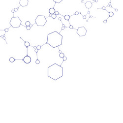 abstract molecular structure background vector image