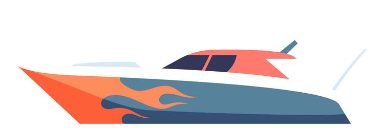 Vector speed boat Stock Vector by ©Danussa 118517760