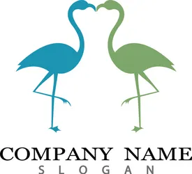 Two pink flamingo set exotic tropical bird Vector Image Two pink flamingo set exotic tropical bird vector image on VectorStock