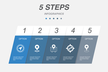 navigation location map compass gps icons vector image