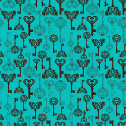 Retro Keys Seamless Pattern vector image