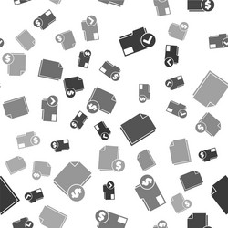 set document folder and check mark finance vector image