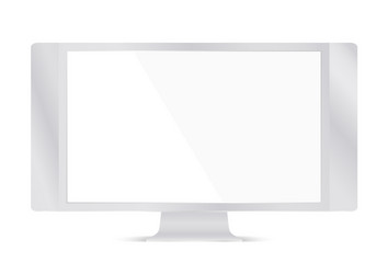 computer display monitor vector image