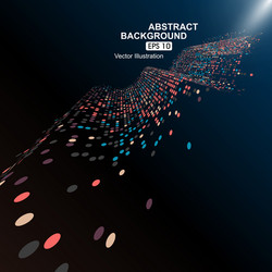consisting of colorful little abstract background vector image