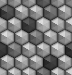 Grey Hexagonal Pattern Background vector image