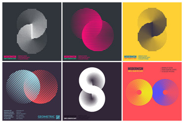 Minimal Geometric Pattern Set vector image
