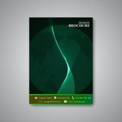 Modern abstract template layout brochure magazine vector