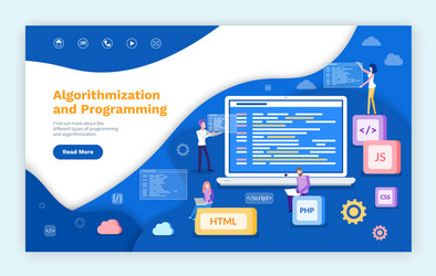 Programming & Algorithm Development vector image
