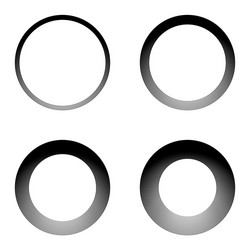 set of lines textured circular frames vector image