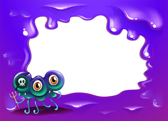 purple monster rainbow friends vector Stock Vector