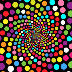 colourful retro abstract swirl design background vector image