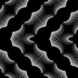 design seamless dotted zigzag pattern vector image
