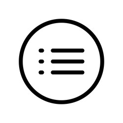 navigation menu icon ideal for web and app vector image
