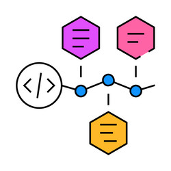 software deployment icon color vector image