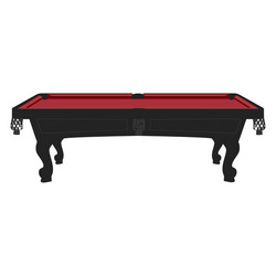Crescent pool table variation Royalty Free Vector Image