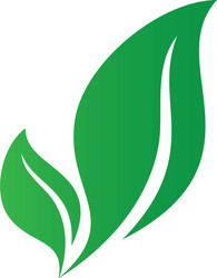 Abstract leaf logo business Royalty Free Vector Image