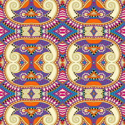 Authentic seamless geometry vintage pattern vector