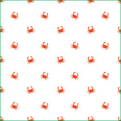 red crab abstract seamless pattern design vector image