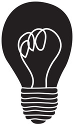 Regular lightbulb icon image vector