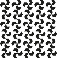 Black Geometric Abstract Pattern vector image