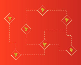 cryptocurrency tron blockchain circuit technology vector image