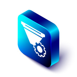 isometric filter setting icon isolated on white vector image
