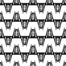 man in wheelchair on escalator pattern seamless vector image