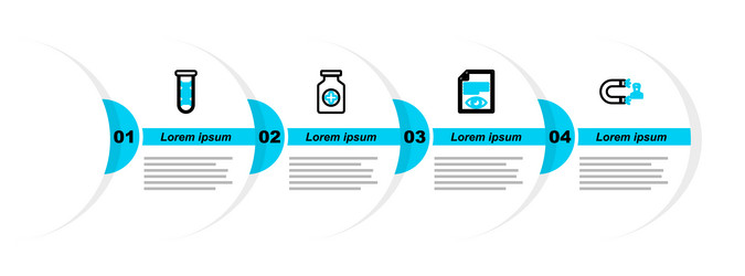 set line customer attracting paper page with eye vector image