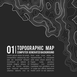 topographic map background with space for copy vector image