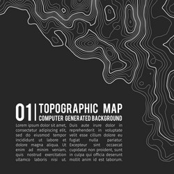 topographic map background with space for copy vector