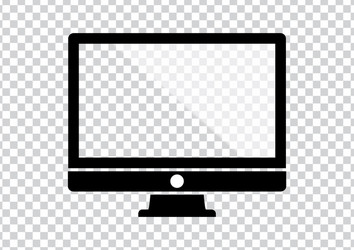 computer display monitor icon vector image
