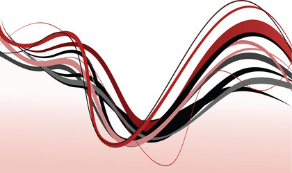 Dynamic Wave Lines vector image
