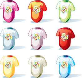 baby t-shirt set Vector Image
