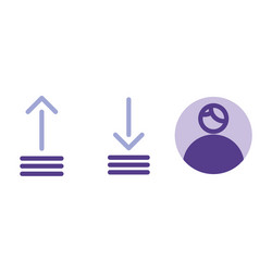 basic user interface icon set outline include vector image