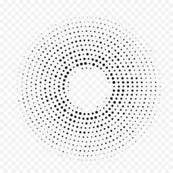 Circular Dot Halftone Pattern vector image