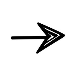 Next direction - arrow icon Royalty Free Vector Image