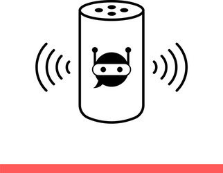 smart speaker icon for web or mobile app vector image