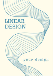 wavy line design dynamic wave linear vector image