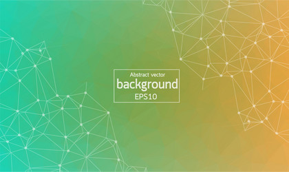 abstract geometric polygonal background molecule vector image
