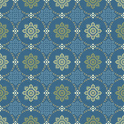 Modern style thai art pattern background octagon vector