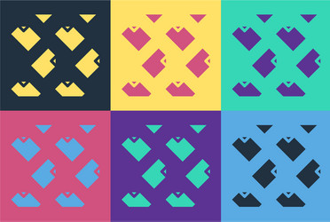 pop art data stream icon isolated on color vector image