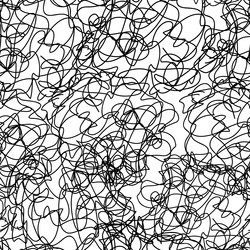 seamless monochrome pattern with abstract vector image