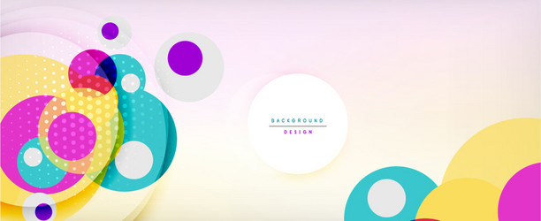 trendy simple circle abstract background dynamic vector image