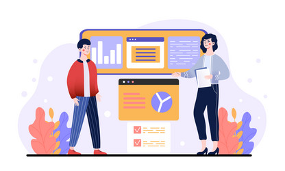 user interface optimization vector image