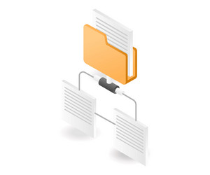 share folder data vector image