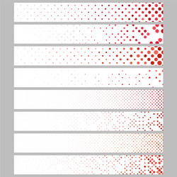 abstract dot pattern rectangular web banner vector image