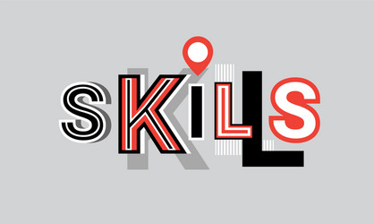 Skills personal development web banner abstract vector